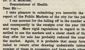 The Seattle City Council creates the jobs of Market Inspector (later changed to Market Master), Assistant Market Inspector, and Janitor.